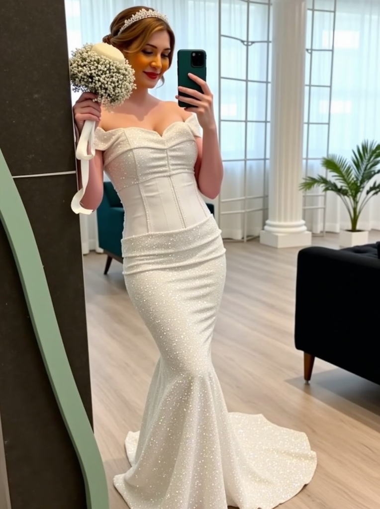 Sequin Mermaid Wedding Dress