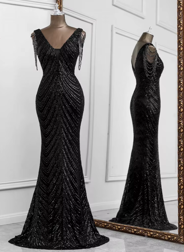 Sexy mermaid black evening dresses vestidos elegantes para mujer de noche largo soiree de mariage robe femme vestidos prom dress
