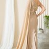 Strap One Shoulder 3D Floral Applique Mermaid Long Evening & Prom Dress AC388 - Image 5