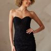 Sweetheart Embroidered Lace Strapless Short Cocktail Dress AC7053S - Image 5