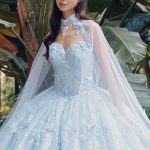 Sweetheart Tulle Embroidered Lace Long Quinceanera Dress JTJT1449J