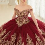Layered Lace Quinceanera Off Shouder Sweetheart Long Ball Dress CD15705