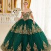 Layered Lace Quinceanera Off Shouder Sweetheart Long Ball Dress CD15705 - Image 17