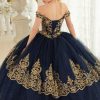 Layered Lace Quinceanera Off Shouder Sweetheart Long Ball Dress CD15705 - Image 34