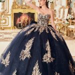 Strapless Layered Bow Detail Sweetheart Quinceanera Long Ball Dress CD15715