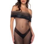 Transparent Off-The-Shoulder Dress Mapale Elegance