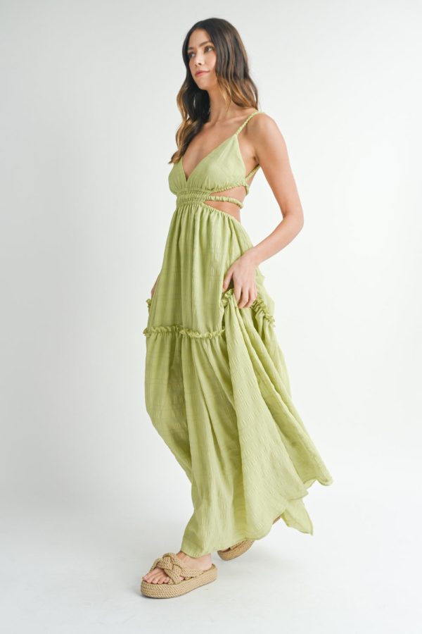 MABLE Cutout Waist Backless Maxi Dress - Image 3