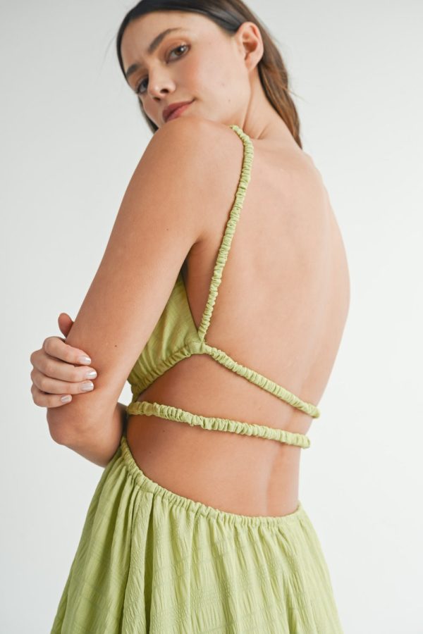 MABLE Cutout Waist Backless Maxi Dress - Image 4