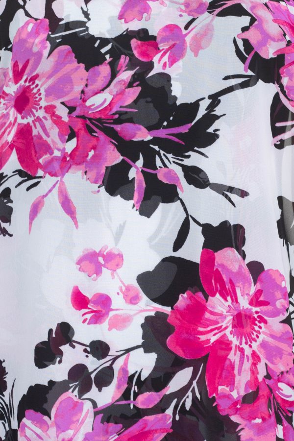 SL Fashion Halter Neck Sleeveless Floral Print Overlay Chiffon Dress - Image 5