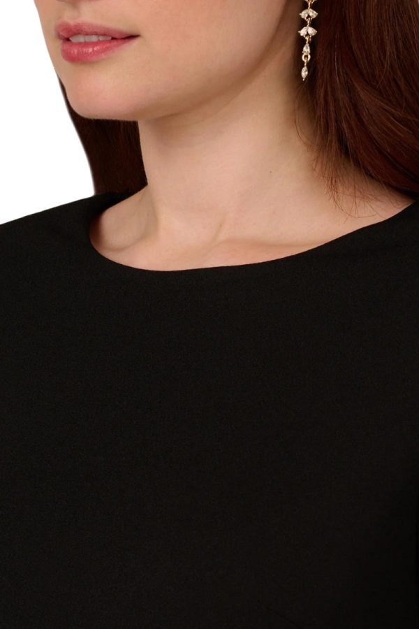 Adrianna Papel Ruffle Cuff Long Sleeve Crepe Cocktail Dress - Image 5