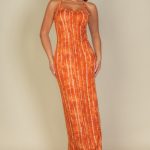Tie Dye Printed Cami Bodycon Maxi Dress (CAPELLA)