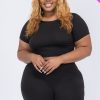 Plus Size Short Sleeve Crop Top & Shorts Set (CAPELLA) - Image 7
