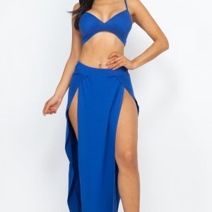 Bra top and side slit maxi skirt (CAPELLA)