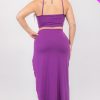Plus Size Crop Cami & Split Thigh Maxi Skirt Set (CAPELLA) - Image 3