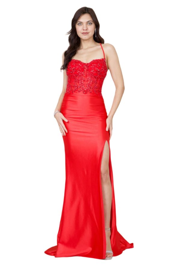 Kos Couture Open Back Full-Length Sexy Formal Gown Prom Dress - Image 74