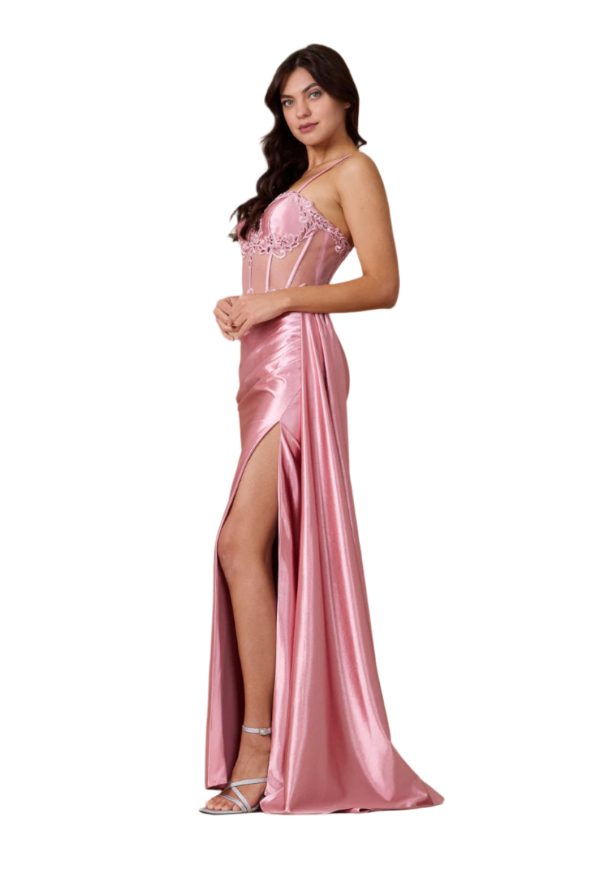 Dylan and Davids Full-Length Corset-Style Sexy Prom Dress - Image 2