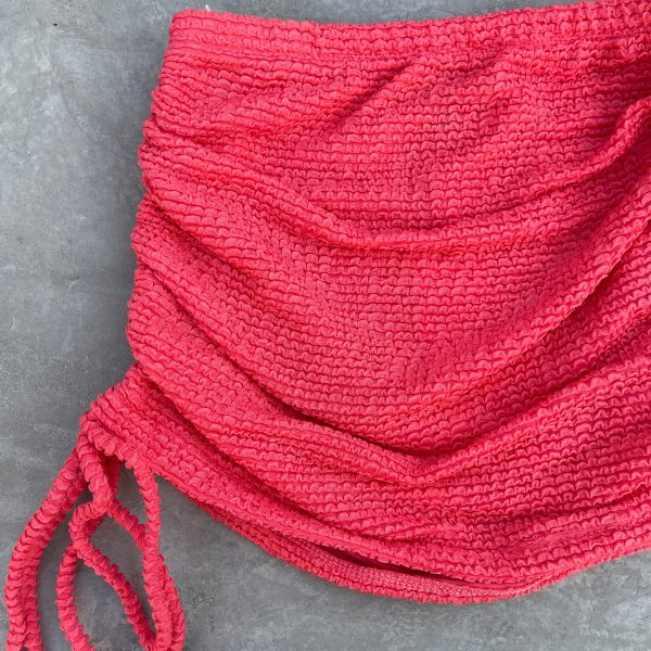 Peach Punch Textured Anna Mini Skirt - Image 2