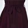 V-neck Short Sleeve Dress With Belt Summer Fashion Bowknot Dresses For Women Clothing - Image 10
