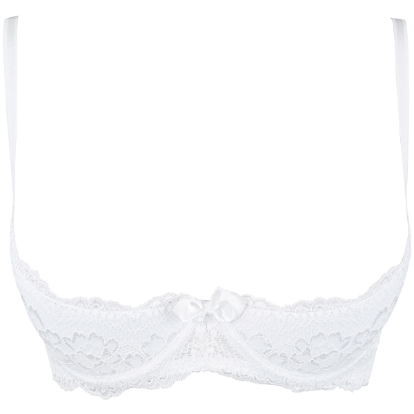 Sexy Open Cup Lace Bra Axami Love Cave White - Image 5