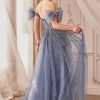 Strapless Beaded Bow Sleeves Accessories Illusion Sweetheart Long Ball Dress CDA1338 - Image 4