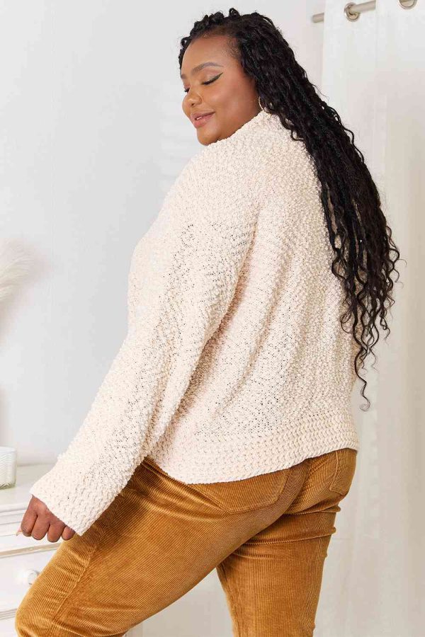 Double Take Open Front Long Sleeve Cardigan - Image 2