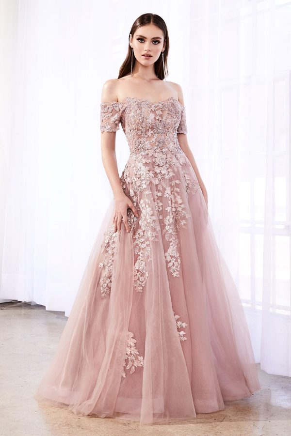 A-line Embellished Bodice Tulle Layered Skirt Laced Corset Prom & Bridesmaid Dress CDC20 - Image 7