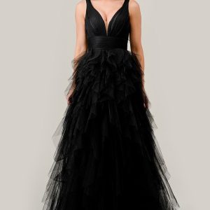 Layered Tiered Tulle A-Line Dress
