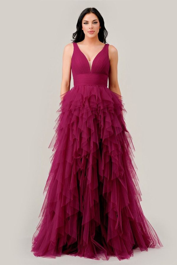 Layered Tiered Tulle A-Line Dress - Image 2