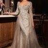 LONE SLEEVE LACE FITTED DRESS & OVERSKIRT - Image 19