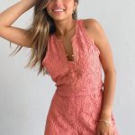 Rose Deliliah Lace Romper