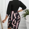 Ladies' Bow Tie Printed Casual Dress - Image 5