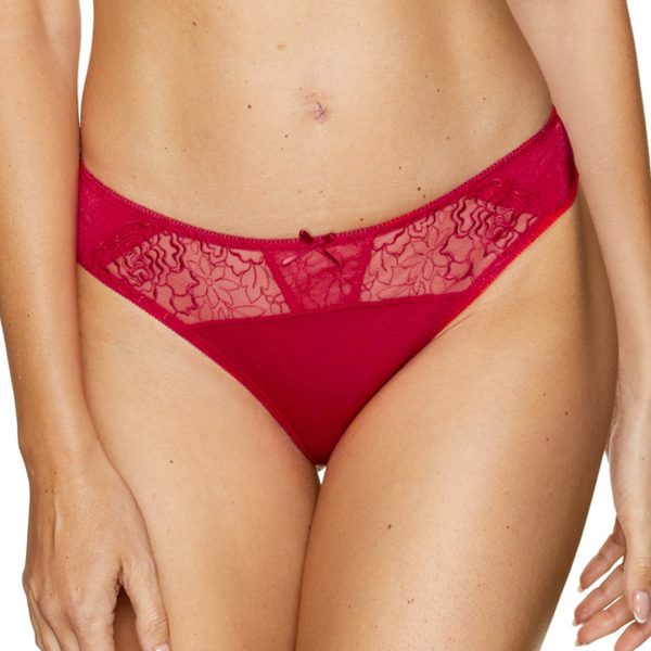 Semi Sheer Thong Panty Gorteks Pamela Red - Image 7