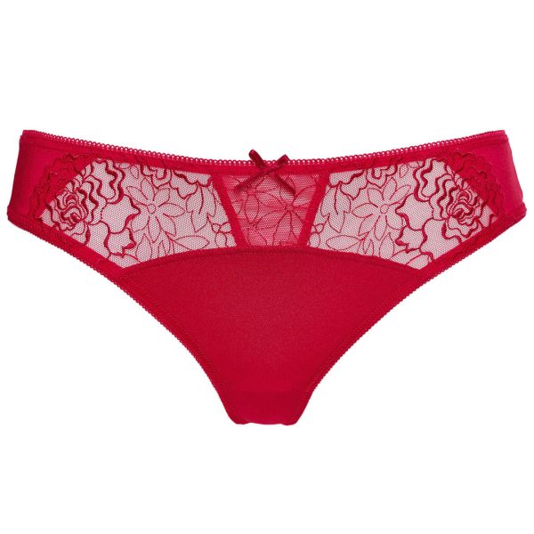 Semi Sheer Thong Panty Gorteks Pamela Red - Image 5