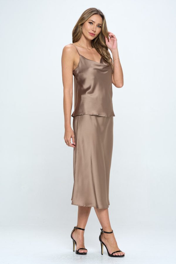 Silky Satin Print Tank Top - Image 4