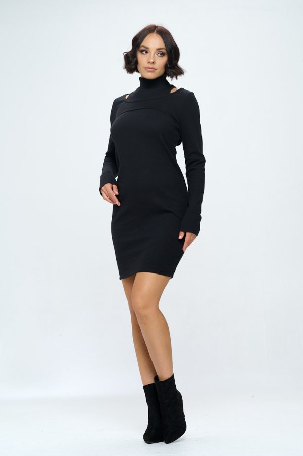 Extra Soft Rib Knit Bodycon 2-Piece Dress - Image 3