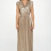Sleeveless Metallic Maxi Dress - Image 2