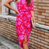 Floral One Shoulder Dress - Image 5
