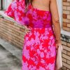 Floral One Shoulder Dress - Image 2
