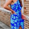Floral One Shoulder Dress - Image 3