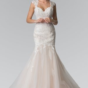 Lace Embellished Mermaid Style Wedding Dress GLGL2367