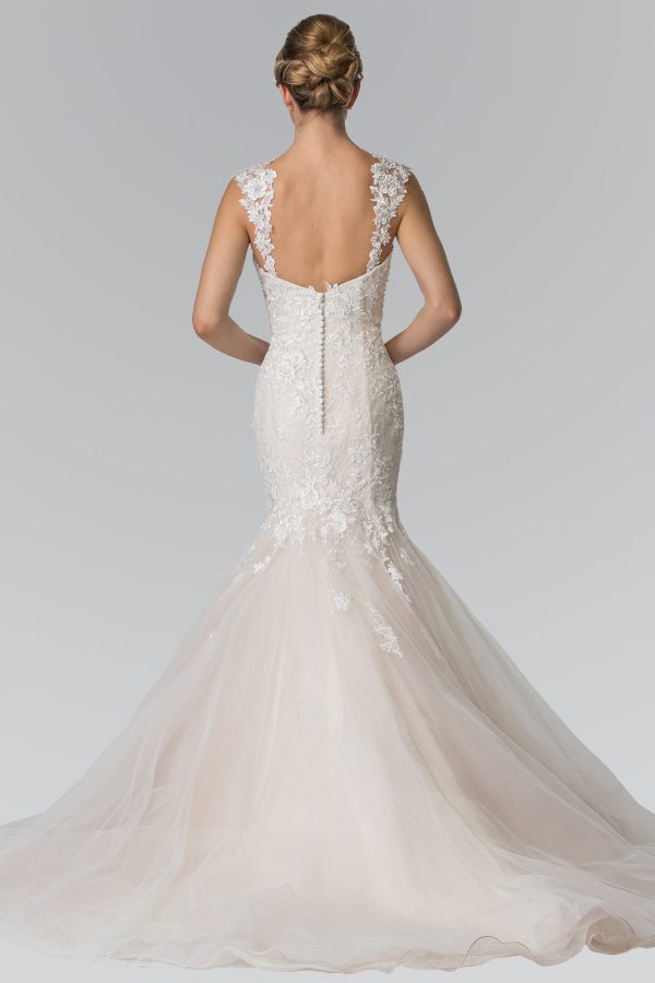 Lace Embellished Mermaid Style Wedding Dress GLGL2367 - Image 2