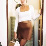 Madison Slip Skirt I Chocolate Brown