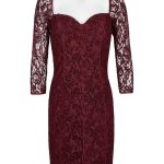 Aidan Mattox Queen Anne Neck 3/4 Sleeve Piping Detail Bodycon Zipper Back Cutout Back