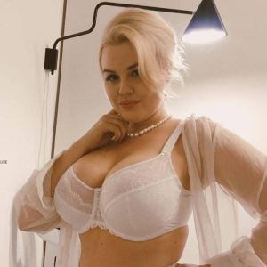 Full Figure Unlined Bra Lauma Vivian White