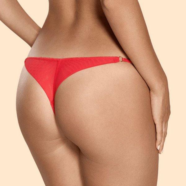 Ajour Allegro Low Rise Adjustable Lace Thong - Image 2