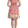 London Times Scuba Crepe Fit & Flare Dress - Image 3