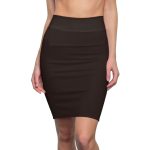 Womens Skirt - Dark Chocolate Brown Pencil Skirt
