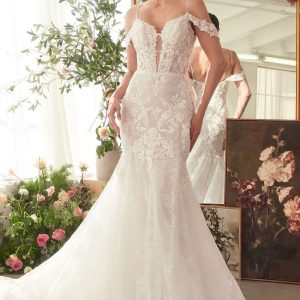 FITTED LACE MERMAID WEDDING DRESS CDWL051
