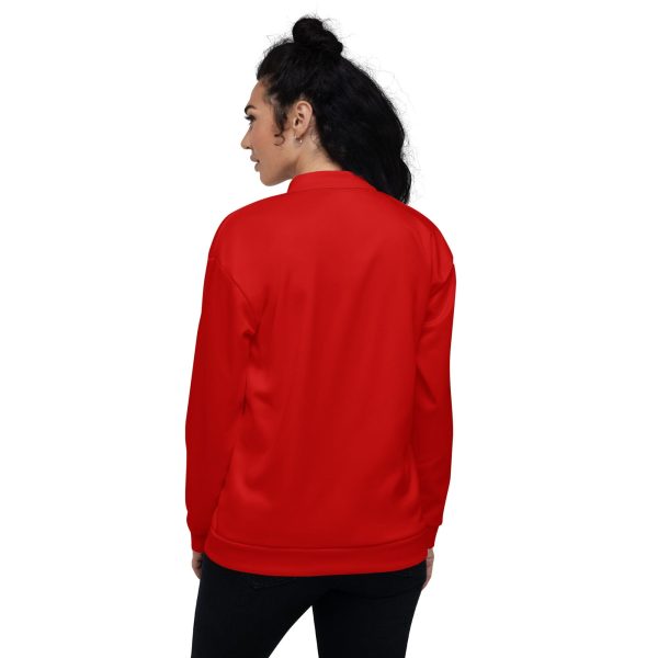 Womens Bomber Jacket - Red - Image 2
