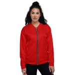 Womens Bomber Jacket - Red